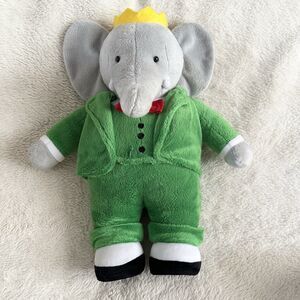 Yottoy Babar The Elephant King Elephant Plush Stuffed Animal Cartoon Toy